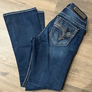 Rock revival boot cut dark wash jean